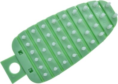 Vegetable and Fruits Brush A0716 Bendable Flexible Veggies Cleaning Scrub Brushes for Carrot Potato Radish, Green